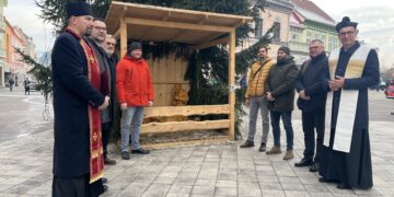 Pri betleheme sa spoločne modlili zástupcovia kresťanských cirkví pôsobiacich v Ružomberku 