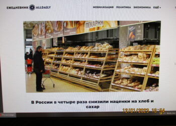 Zníženie cien základných potravín v roku 2022 v Rusku